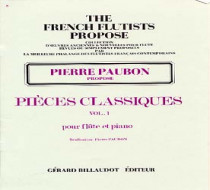 PAUBON - pièces classiques vol 1 - Flûte