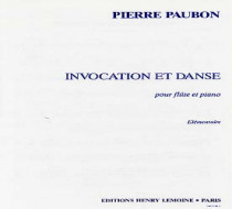 PAUBON invocation et danse flûte et piano