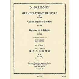 GARIBOLDI - Grandes études de style flûte