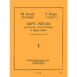 Jorand-dupin 7 pièces percussion et piano